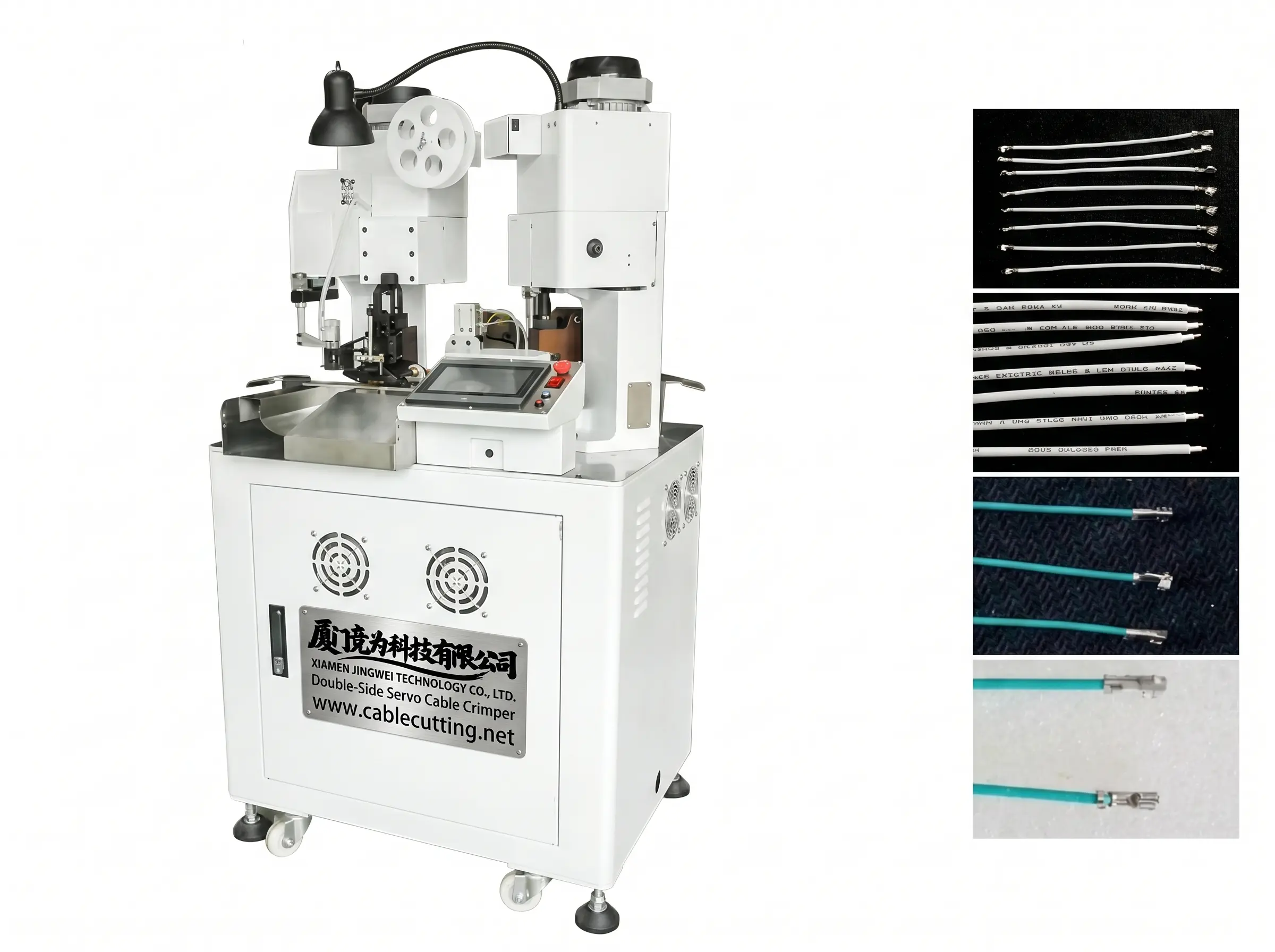 Automatyczna zaciskarka do kabli serwo – podwójne zaciskanie