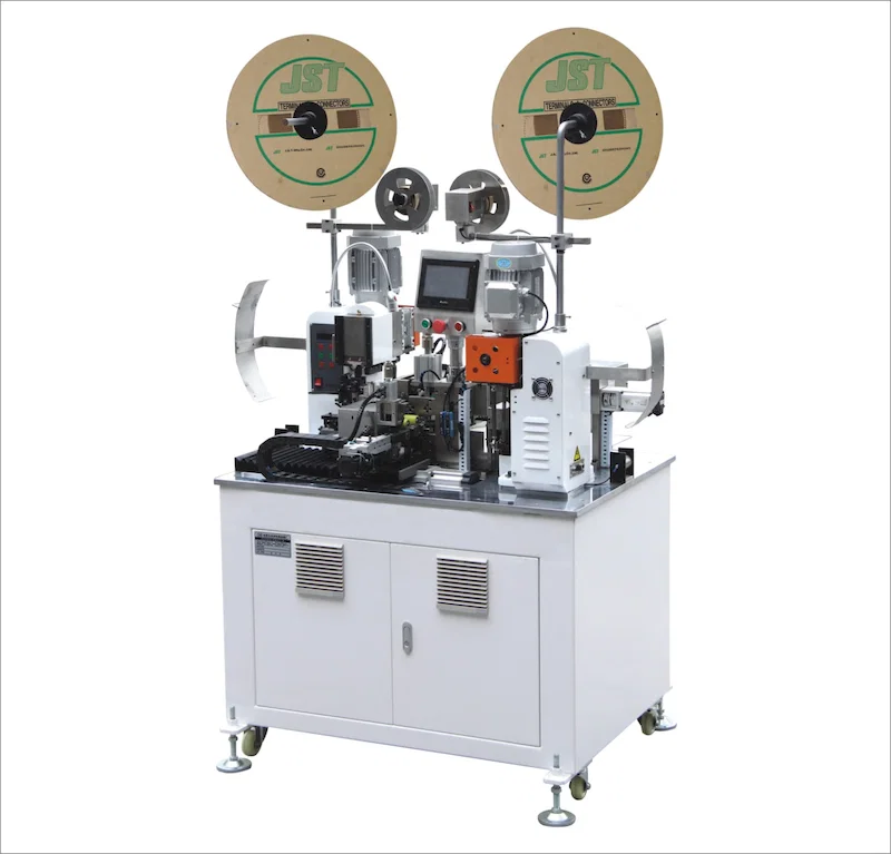 Flat Cable Crimping Machine, Ribbon Cable Crimping Machine, Double Head Ribbon Cable Crimping Machine Maszyna do zaciskania kabli płaskich, maszyna do zaciskania kabli taśmowych, maszyna do zaciskania kabli taśmowych z podwójną głowicą