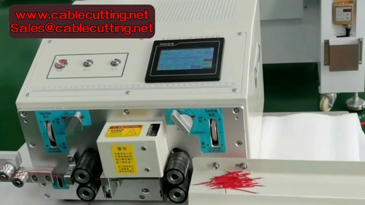 Fully Automatyczna Maszyna do Cięcia i Zdejmowania Izolacji z Dwóch Przewodów Elektrycznych