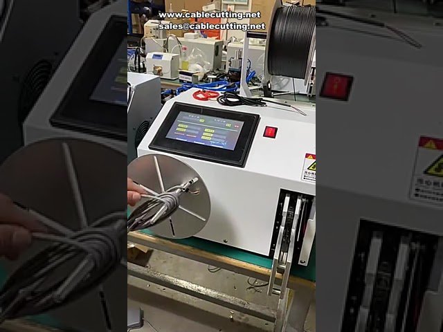 Automatyczna maszyna do nawijania cewek drutu 5-80mm – cyfrowy ekran dotykowy, do wiązania kabli
