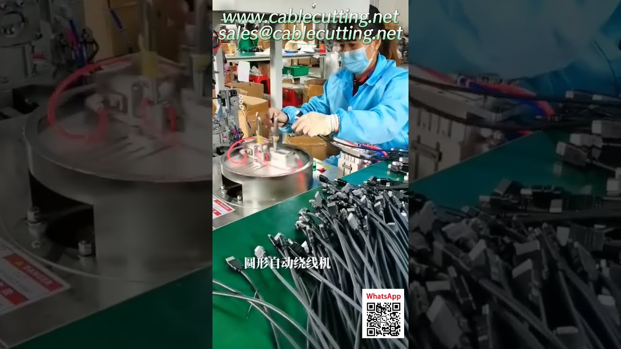 Motywacyjny film z nowoczesnej fabryki maszyn – automatyka do obróbki kabli