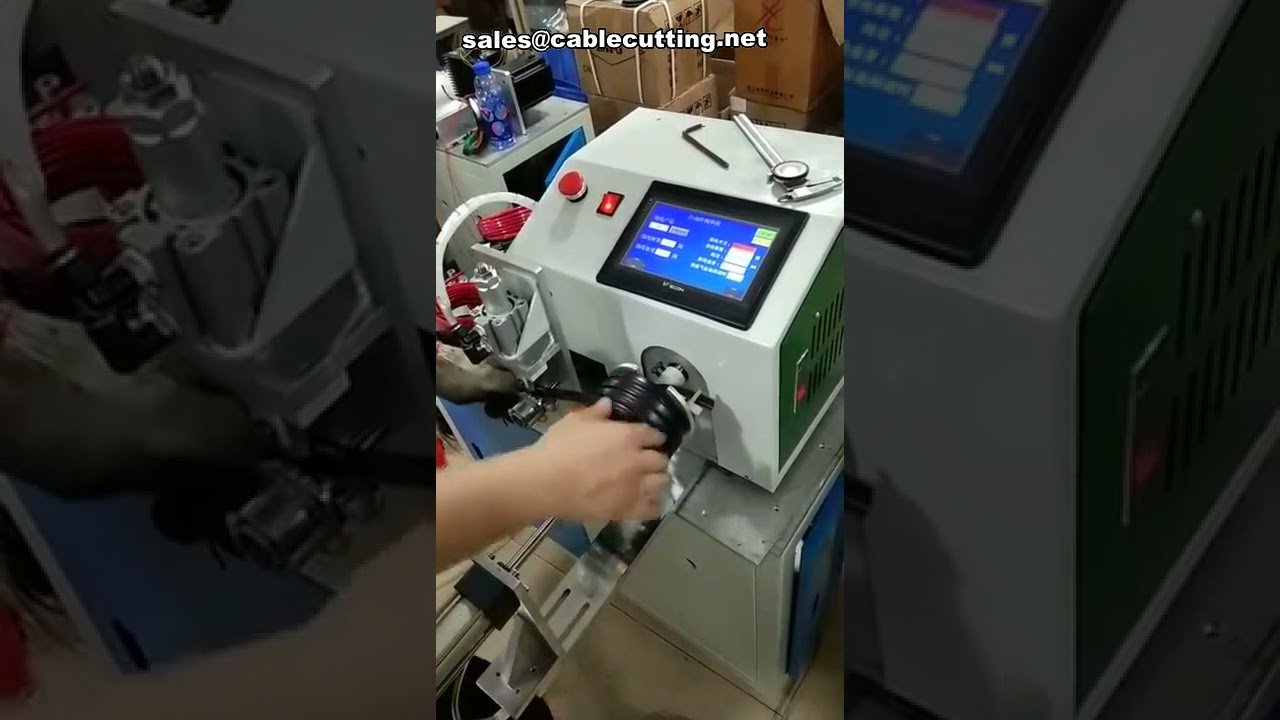 Automatyczna maszyna do zwijania kabli i nawijania drutu