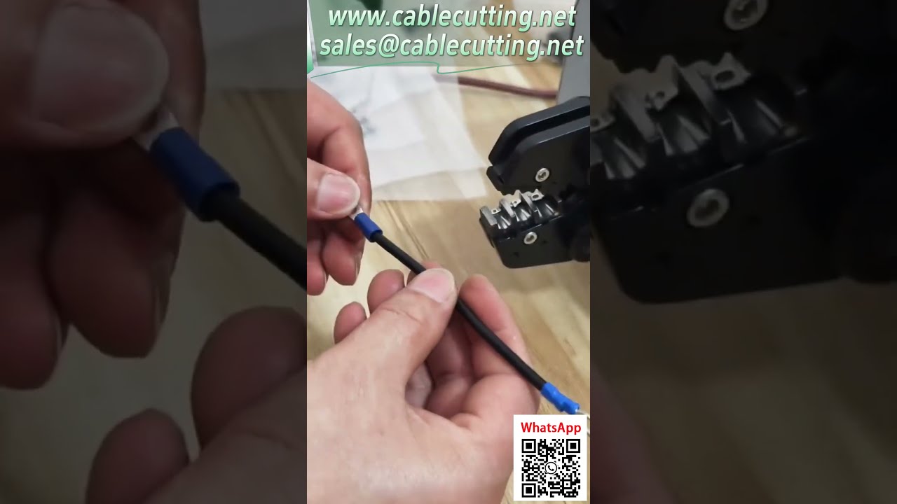 Pneumatyczna zaciskarka do końcówek – szybka zmiana matryc, test różnych końcówek 0,25-16 mm² #automatyzacja