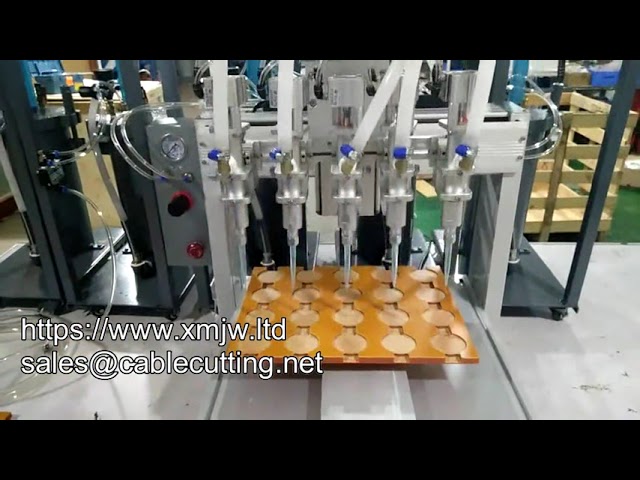 Szybki 5-głowicowy dozownik kleju z 5-litrowym zbiornikiem ciśnieniowym | Automatyczny robot do klejenia