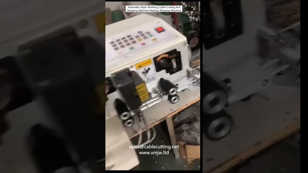 Automatyczna Maszyna do Cięcia i Zdejmowania Izolacji z Kabli Plecionych Nylonowych z Funkcją Podgrzewania