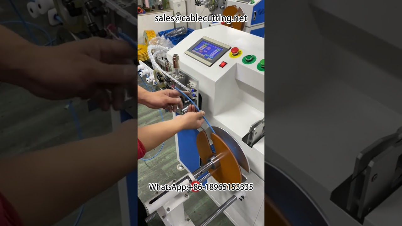 Automatyczna maszyna do liczenia, sortowania, cięcia, nawijania i wiązania kabli | Maszyna do nawijania i wiązania