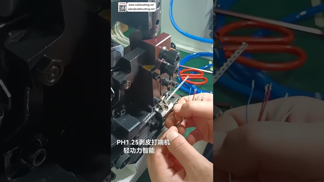 Maszyna do zdejmowania izolacji i zaciskania – niezawodna prasa do precyzyjnych zacisków, szybkie narzędzie do wiązek - Shorts