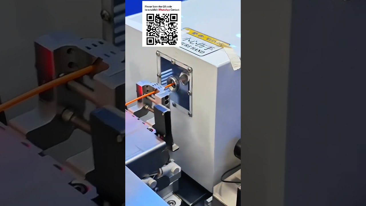Maszyna do zdejmowania izolacji i zaciskania końcówek lotniczych dla EV i inteligentnej produkcji #Automatyka