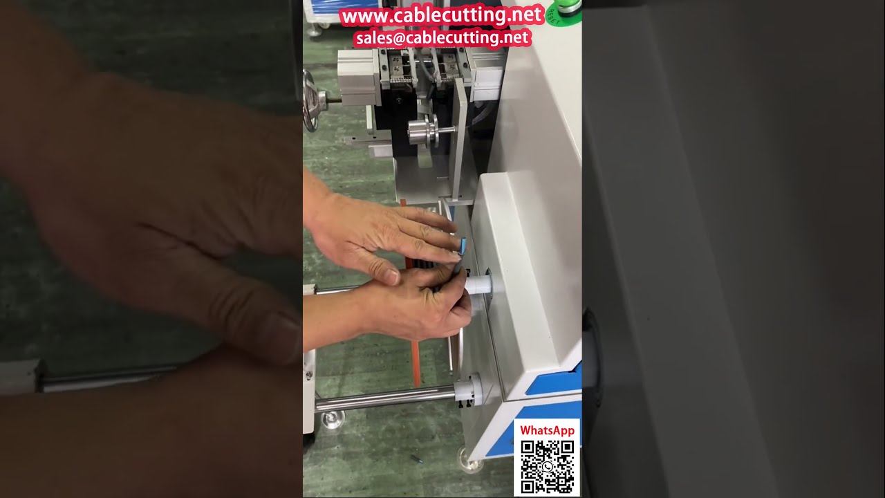 Automatyczna maszyna do obróbki drutów – liczenie, podwójne zdejmowanie izolacji, cięcie, nawijanie