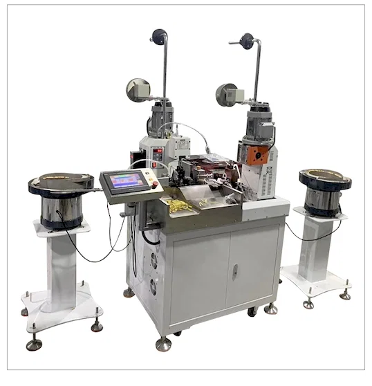 Auto Podwójny-Head Vibrating Crimp Maszyna - Automatyczna zagniatarka do drutu